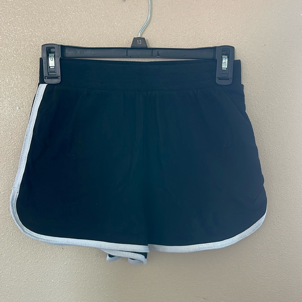 Black athletic shorts